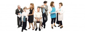 The cast of Ganymede Art's "Falsettos." (Photo courtesy of Ganymede)