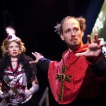 Caley Milliken, left, and gay actor Ashley Ivey in Constellation's current production 'Women Beware Women,' which plays through Nov. 14. (Photo by Daniel Schwartz; courtesy of Constellation)