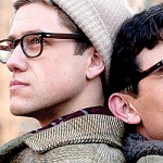 Aaron Tveit, left, as Peter Orlovsky, and James Franco as Allen Ginsberg in the new Oscilloscope movie 'Howl.' (film still courtesy of PR Collaborative)