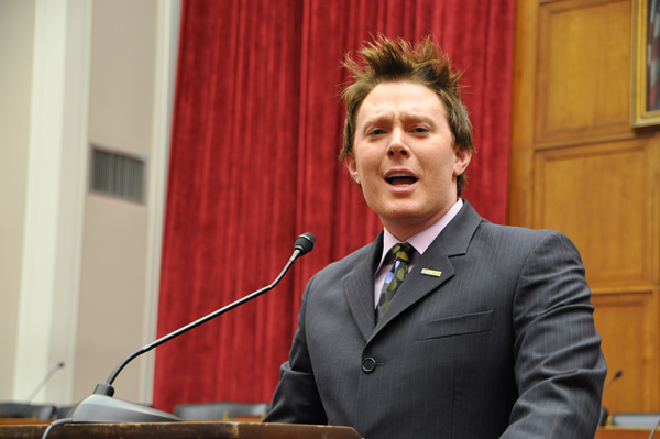 Clay Aiken is "actively considering" a run for Congress, sources say (Blade file photo by Michael Key).