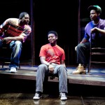 From left, Lance Coadie Williams, J. Mal McCree and Nickolas Vaughan in 'Marcus; or the Secret of Sweet' at Studio Theatre. (Photo by Scott Suchman; courtesy of Studio)