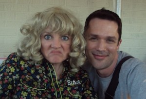 Alison Arngrim with the Blade's Joey DiGuglielmo (Photo by Kevin Lees)