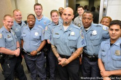 Members of the Gay & Lesbian Liaison Unit. (Blade photo by Michael Key)