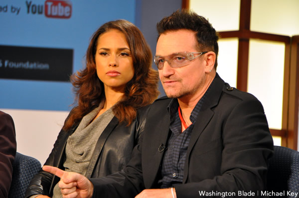 Alicia Keys and Bono joined President Obama in addressing how to end AIDS on ... Alicia Keys and Bono joined President Obama in addressing how to end AIDS on ...