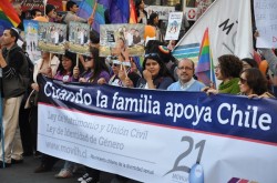 An estimated 80,000 people took part in an LGBT rights march in the Chilean capital on Saturday (Photo courtesy of Movilh)