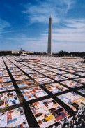 The AIDS Memorial Quilt on the National Mall in 1996 (Photo Courtesy of the NAMES Project Foundation)