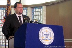 NAACP President Benjamin Jealous (Washington Blade photo by Michael K. Lavers)