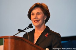 Former First Lady Laura Bush is among the public figures in a new ad expressing support for marriage equality (Blade photo by Michael Key)