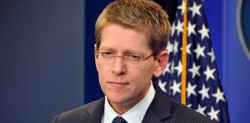 White House Press Secretary Jay Carney said benefits issue for gay troops 'has the president's attention' (Blade file photo by Michael Key)