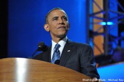 President Barack Obama says the Boy Scouts should end its ban on gay members (Washington Blade file photo by Michael Key)