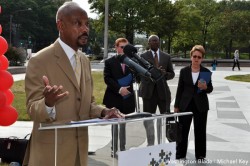 Former President of the National Association of People with AIDS Frank Oldham, Jr. (Washington Blade photo by Michael Key)
