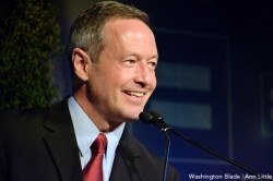 Maryland Gov. Martin O'Malley speaks at "Chefs for Equality" fundraiser in D.C. (Washington Blade photo by Ann Little)