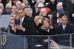 President Obama made history by including gays and lesbians in his 2013 inaugural address in two instances. (Washington Blade file photo by Michael Key)