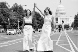 Kelly Costello (left), who's married to Fabiola Morales, will attend the State of the Union (Photo courtesy of Immigration Equality)