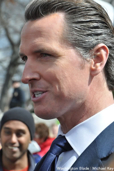 Calif. Lt. Gov. Gavin Newsom by Michael Key Washington Blade