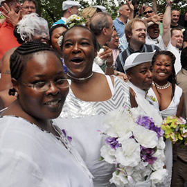Mass wedding at Baltimore Pride
