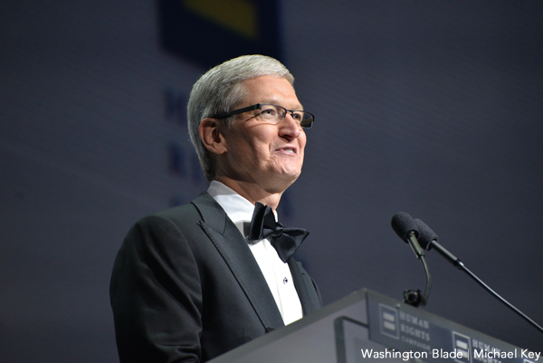 Tim Cook, gay news, Washington Blade