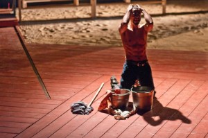 Jerry Nelson Soto brings heat and frustration to his role as Rodrigo in 'El Caballero de Olmedo' by Lope de Vega at GALA which ends its run Sunday. (Photo by Stan Weinstein) 