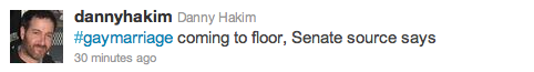 Danny Hakim's tweet