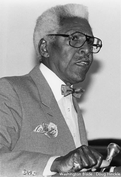 The former partner of Bayard Rustin said the gay civil rights leader would be happy with the arrival of marriage equality, but would have pushed for it in all 50 states. (Washington Blade archive photo by Doug Hinckle)