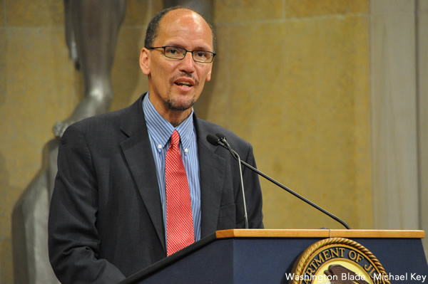 Thomas Perez, assistant attorney general for the Civil Rights Division of the Justice Department.(Washington Blade file photo by Michael Key)