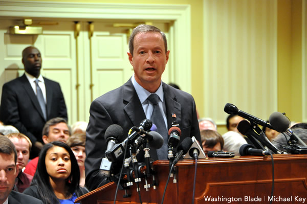 Martin O'Malley, gay news, gay politics dc