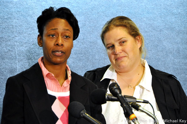 Tracey (left) & Maggie Cooper-Harris have sued to received veterans benefits that were denied under Title 38 (Blade file photo by Michael Key).