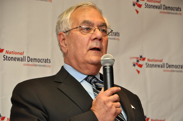 Rep. Barney Frank is actively seeking an interim appointment as a U.S. senator (Blade file photo by Michael Key)