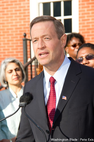 Martin O'Malley, gay news, gay politics