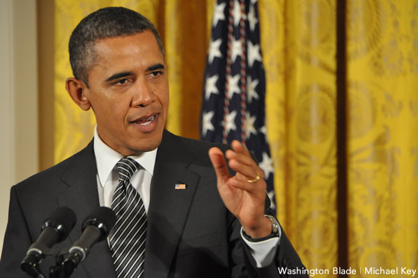 President Obama signed into law Wednesday a defense bill including a "conscience" provision (Blade file photo by Michael Key)