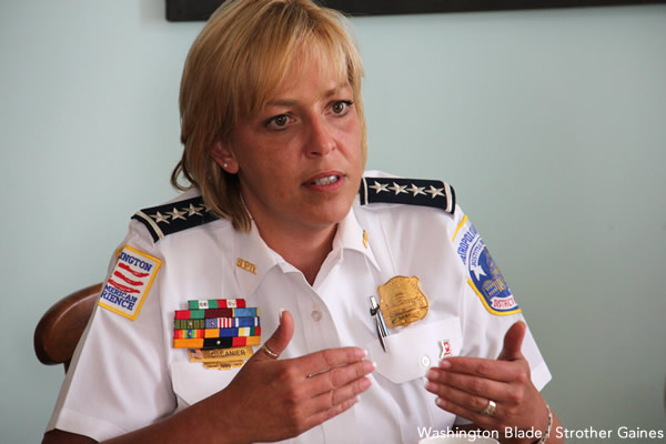 Cathy Lanier, DC Metro Police, gay news, Washington Blade