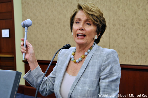 Nancy Pelosi, United States House of Representatives, U.S. Congress, ENDA, Democratic Party, Gay News, Washington Blade, Nancy Pelosi