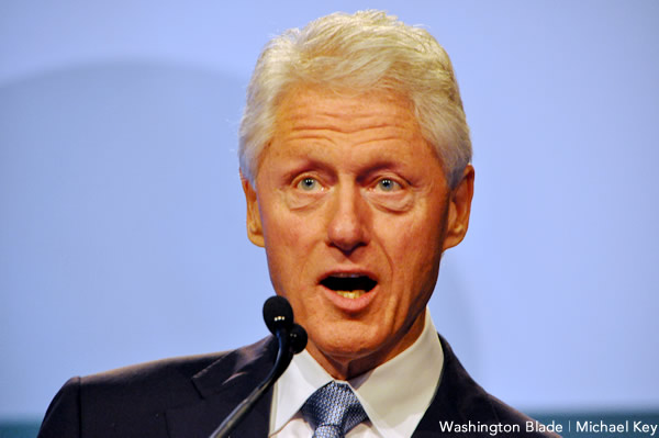President Bill Clinton (Washington Blade photo by Michael Key)