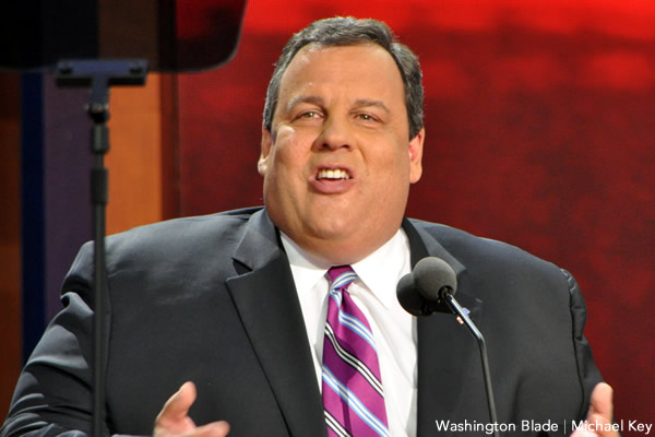 Gov. Chris Christie on Monday announced his administration would not appeal a decision that extended marriage rights to same-sex couples in his state. (Blade file photo by Michael Key).