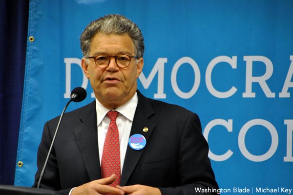 Al Franken, Democratic Party, gay news, Washington Blade, United States Senate, U.S. Congress, Minnesota