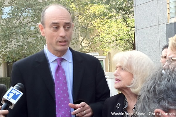 James_Esseks_and_Edie_Windsor_insert_(c)_Washington_Blade_by_Chris Johnson James Esseks, Edith Windsor, Second Circuit Court, New York City, Washington Blade, gay news, DOMA, Defense of Marriage Act