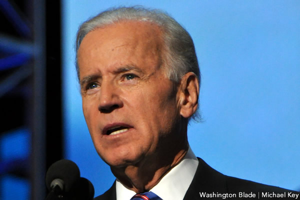 Vice President Joseph Biden said he sees no downside to an executive order protecting LGBT workers (Blade file photo by Michael Key).