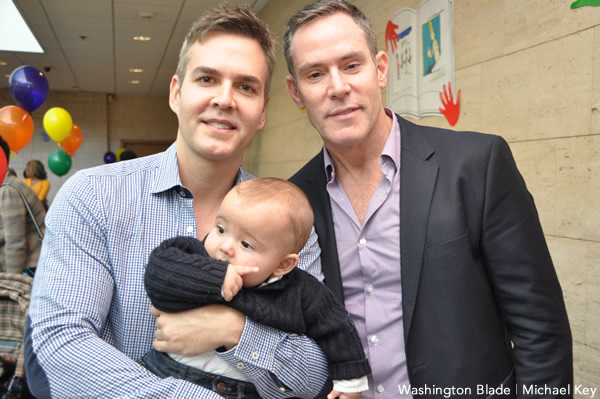 Brook Rose, Gregg Busch, Nolan Reese Rose-Busch, gay families, gay adoption, gay news, Washington Blade, adoption day