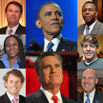 Election 2012, Barack Obama, Mitt Romney, John Berry, Lateefah Williams, Andy Staton, Robert Turner, Jimmy LaSalvia, R. Clarke Cooper, Republican Party, Democratic Party, gay news, Washington Blade