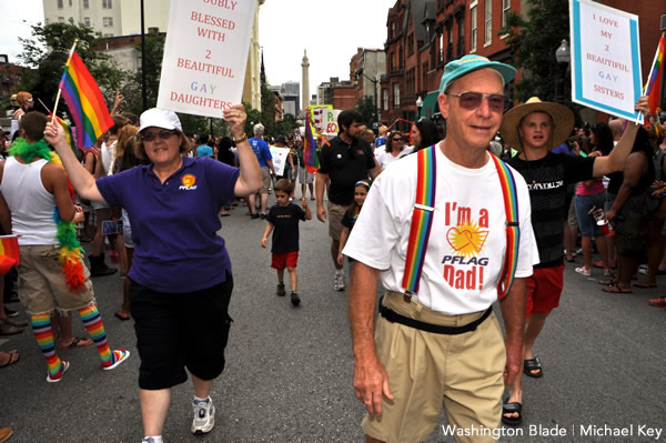PFLAG, Baltimore, Howard County, Baltimore Pride Parade, Parents & Friends of Lesbians and Gays, gay news, Washington Blade