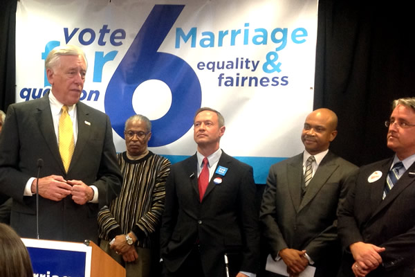 Steny Hoyer, Martin O'Malley, Question 6, Maryland, gay marriage, same sex marriage, gay news, Washington Blade