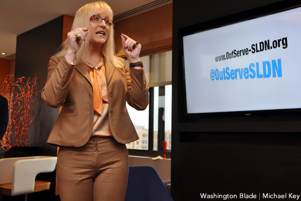 Allyson Robinson, Servicemembers Legal Defense Network, OutServe, gay news, Washington Blade