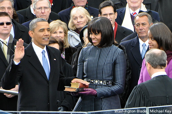 Barack Obama, Michelle Obama, inauguration 2013, gay news, Washington Blade