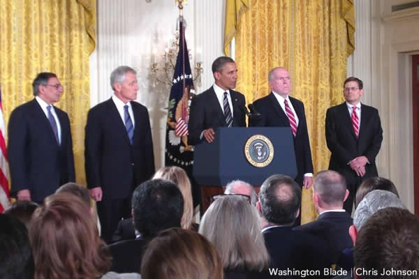 Leon Panetta, Chuck Hagel, Barack Obama, White House, Secretary of Defense, Washington Blade, gay news
