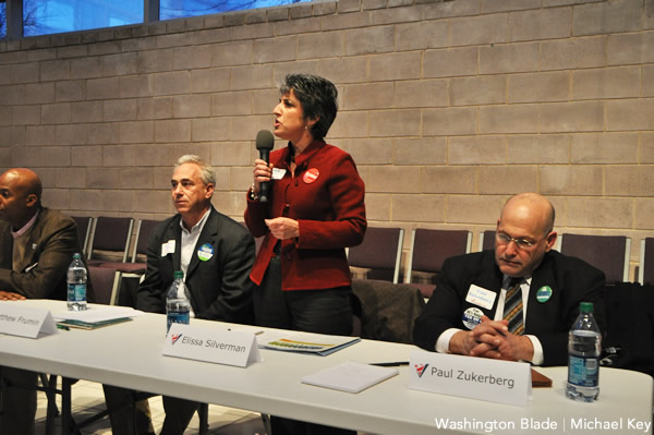 Elissa Silverman, At-Large Council election, Gertrude Stein Democratic Club, gay news, Washington Blade