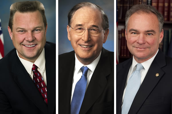 United States Senate, Democratic Party, Jon Tester, Jay Rockefeller, Tim Kaine, Montana, West Virginia, Virginia, gay news, Washington Blade