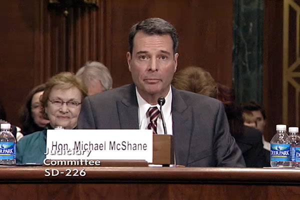 Michael McShane, United States Senate Committee on the Judiciary, Washington Blade, gay news
