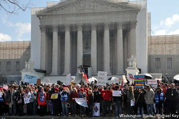 Supreme Court, gay marriage, marriage equality, Proposition 8, gay news, Washington Blade