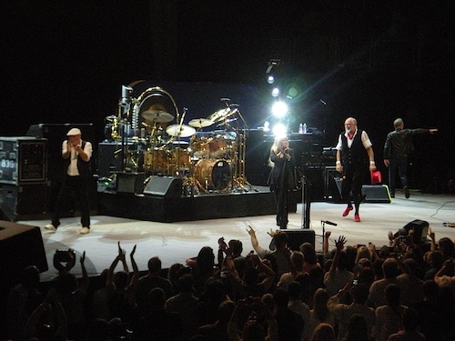 Fleetwood Mac on stage at the Verizon Center Tuesday night. (Blade photo by Joey DiGuglielmo)