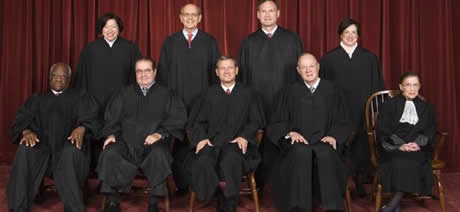 Supreme Court, Clarence Thomas, Sonia Sotomayor, Antonin Scalia, Stephen Breyer, John Roberts, Samuel Alito, Anthony Kennedy, Elena Kagan, Ruth Bader Ginsburg